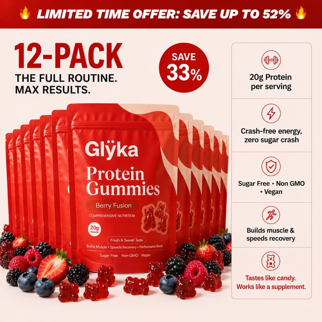 Glÿka Berry Fusion Protein Gummies · 12-Pack