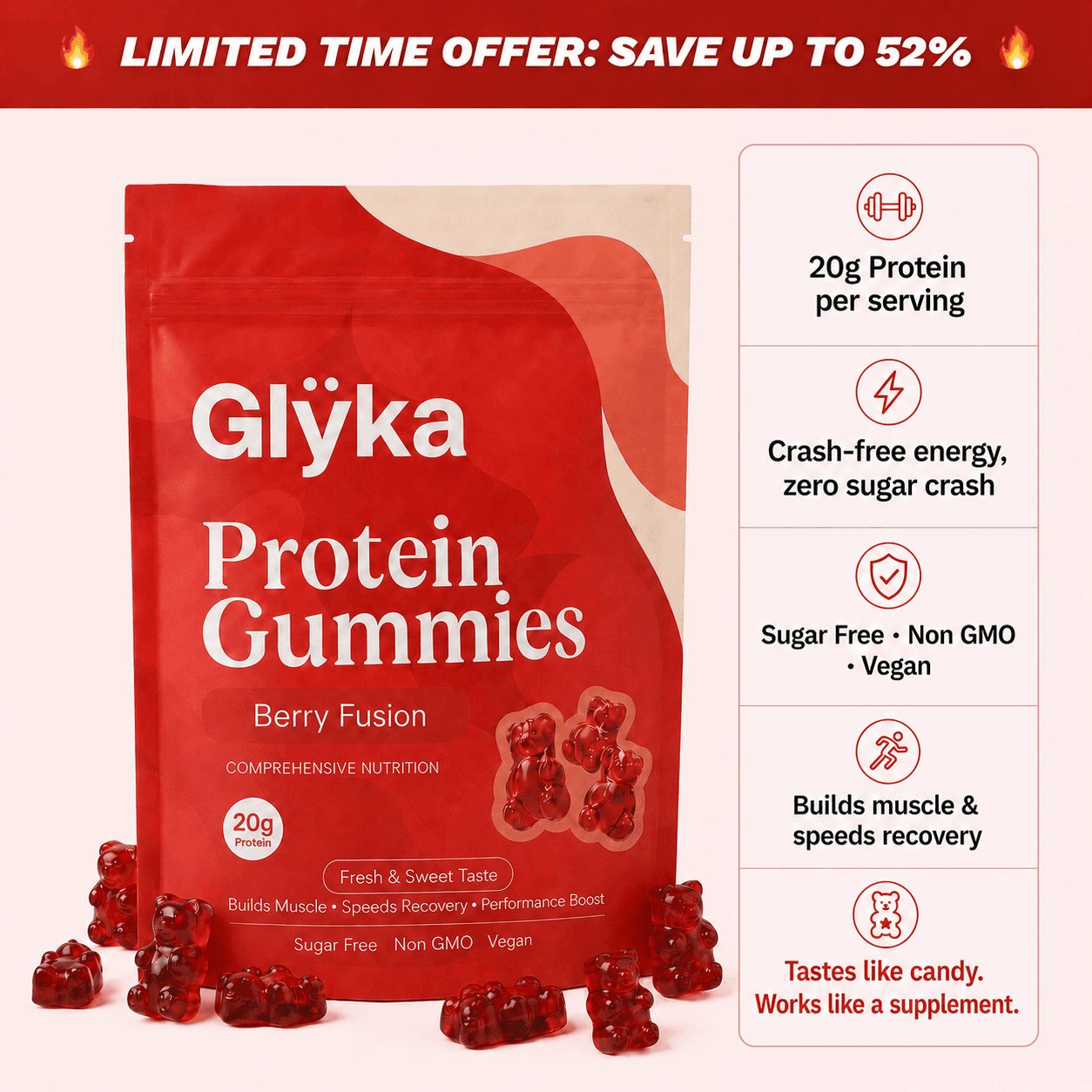 Berry Fusion Protein Gummies — product image